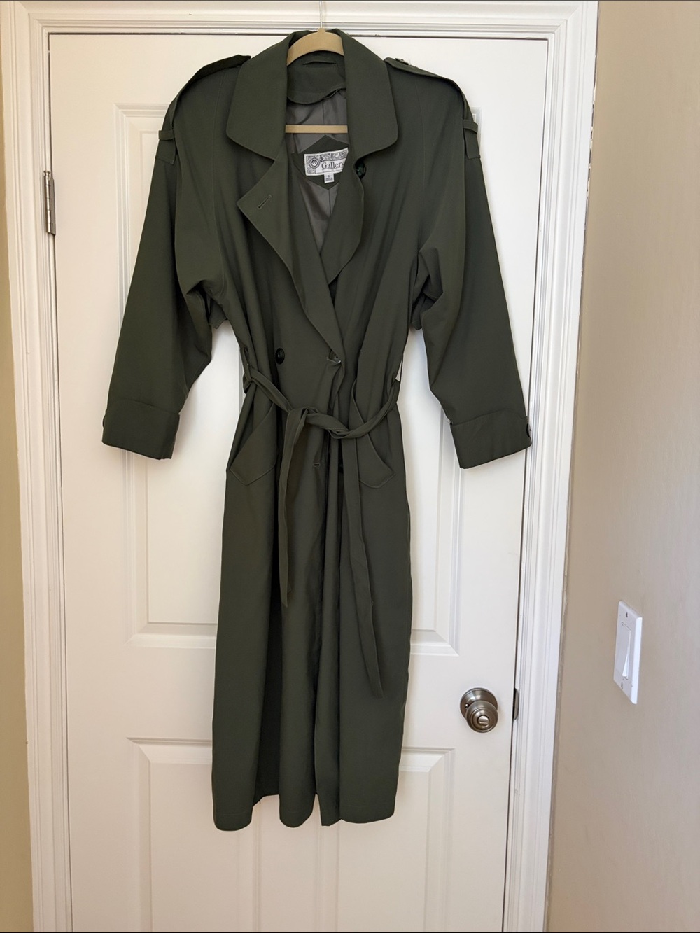 Gallery Olive Trench Coat